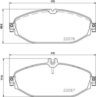 Гальмівні колодки, дискові BREMBO P50124