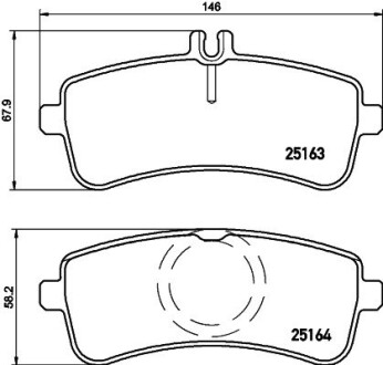 Гальмівні колодки, дискові BREMBO P50130