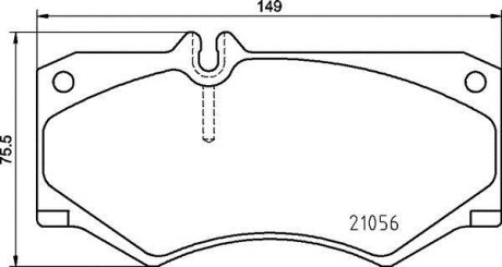 Гальмівні колодки, дискові BREMBO P50134