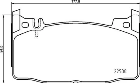 Гальмівні колодки, дискові BREMBO P 50 143