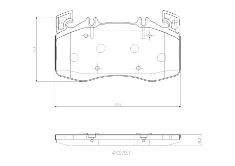 Гальмівні колодки, дискові BREMBO P 50 163