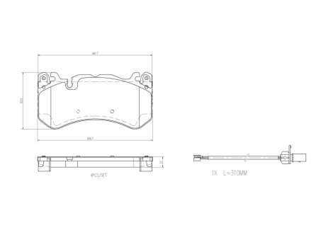 Гальмівні колодки, дискові BREMBO P50164