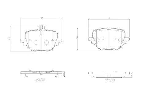 Тормозные колодки, дисковые BREMBO P50169