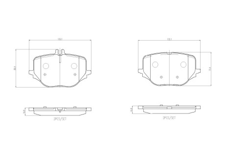 Гальмівні колодки, дискові BREMBO P 50 170