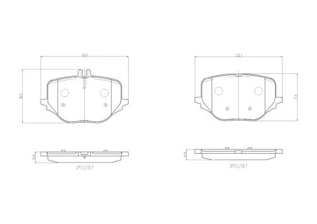 Гальмівні колодки, дискові BREMBO P 50 170