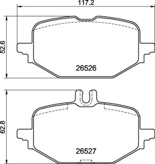 Гальмівні колодки, дискові BREMBO P 50 172