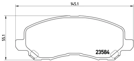 Тормозные колодки дисковые BREMBO P54 030X