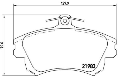 Тормозные колодки дисковые BREMBO P54 036