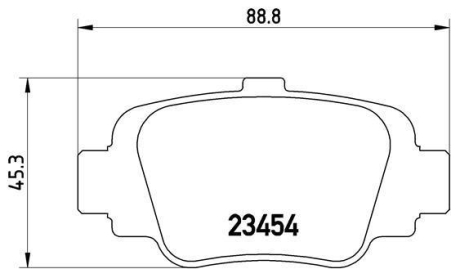 Тормозные колодки дисковые BREMBO P56 032 (фото 1)