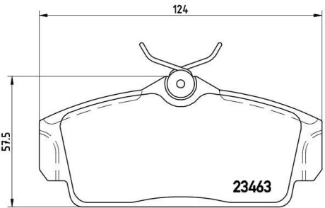 Тормозные колодки дисковые BREMBO P56 036