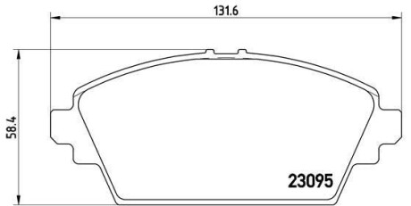 Гальмівні колодки дискові BREMBO P56 044