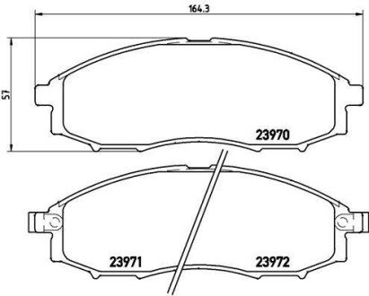 Тормозные колодки дисковые BREMBO P56049