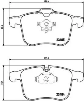 Гальмівні колодки дискові BREMBO P59 049