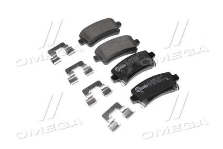 Колодка тормозов. диск. OPEL INSIGNIA задн. (выр-во) BREMBO P 59 059