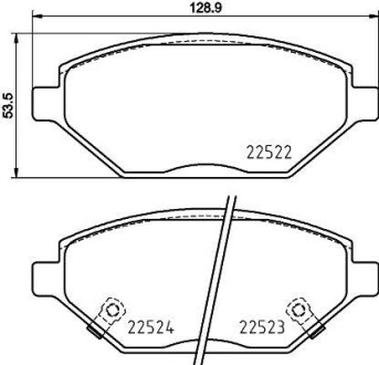 Тормозные колодки дисковые BREMBO P59 093