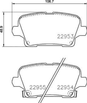 Тормозные колодки дисковые BREMBO P59 097 (фото 1)