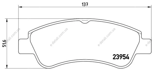Гальмівні колодки, тюнінг BREMBO P61 066X (фото 1)
