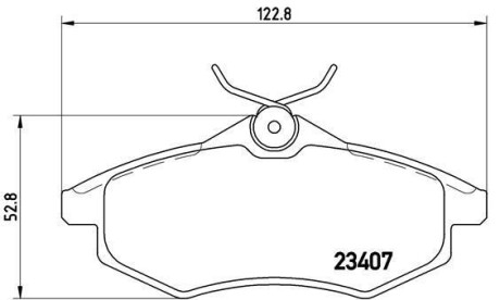 Тормозные колодки, дисковые BREMBO P61074