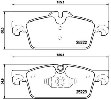 Гальмівні колодки, дискові BREMBO P61 112