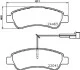 Тормозные колодки дисковые BREMBO P61 125 (фото 1)