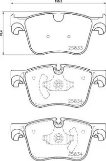 Тормозные колодки дисковые BREMBO P61 127