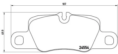 Тормозные колодки дисковые BREMBO P65020