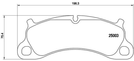 Гальмівні колодки, дискові BREMBO P65025