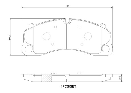 Гальмівні колодки, дискові BREMBO P 65 045