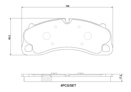 Гальмівні колодки, дискові BREMBO P 65 048