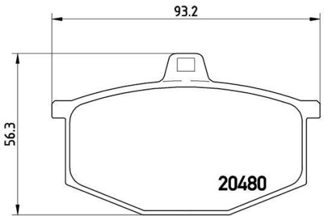 Гальмівні колодки, дискові BREMBO P68005