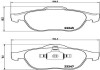 Гальмівні колодки, дискові BREMBO P68030 (фото 1)