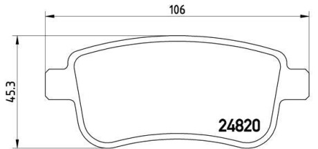 Гальмівні колодки, дискові BREMBO P68054