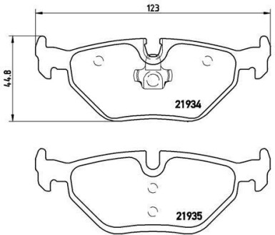 Гальмівні колодки, дискові BREMBO P71 006