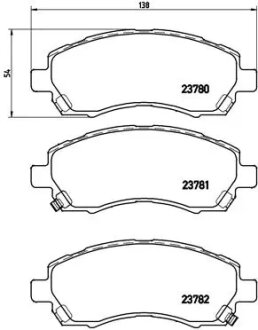 Гальмівні колодки дискові BREMBO P78009