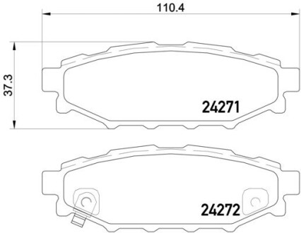 Гальмівні колодки, дискові BREMBO P78020X