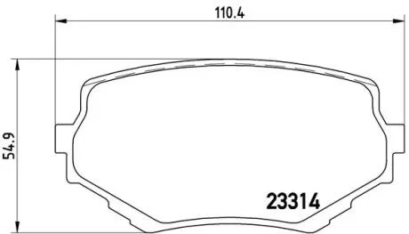 Гальмівні колодки, дискові BREMBO P79009