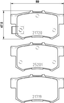 Тормозные колодки дисковые BREMBO P79 027