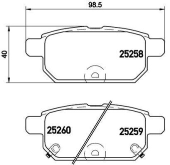 Тормозные колодки дисковые BREMBO P79029 (фото 1)