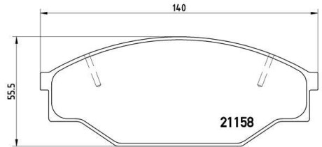 Гальмівні колодки, дискові BREMBO P83013