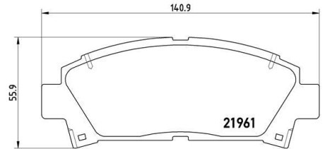 Тормозные колодки дисковые BREMBO P83 028