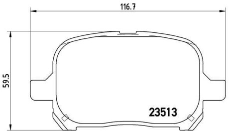 Гальмівні колодки дискові BREMBO P83040