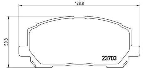 Гальмівні колодки, дискові BREMBO P83078