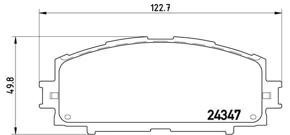 Тормозные колодки дисковые BREMBO P83 086 (фото 1)