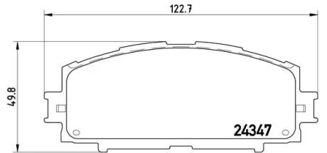 Тормозные колодки дисковые BREMBO P83 086