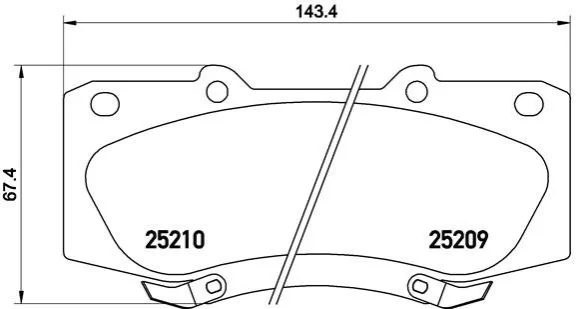 Колодки гальмівні дискові BREMBO P83140 (фото 1)
