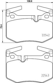 Гальмівні колодки дискові BREMBO P83 164