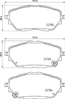 Тормозные колодки дисковые BREMBO P83 171 (фото 1)