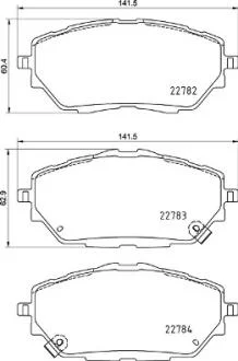 Тормозные колодки дисковые BREMBO P83 171