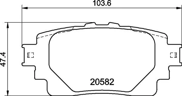 Тормозные колодки дисковые BREMBO P83 174 (фото 1)