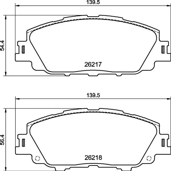 Тормозные колодки дисковые BREMBO P83 175 (фото 1)